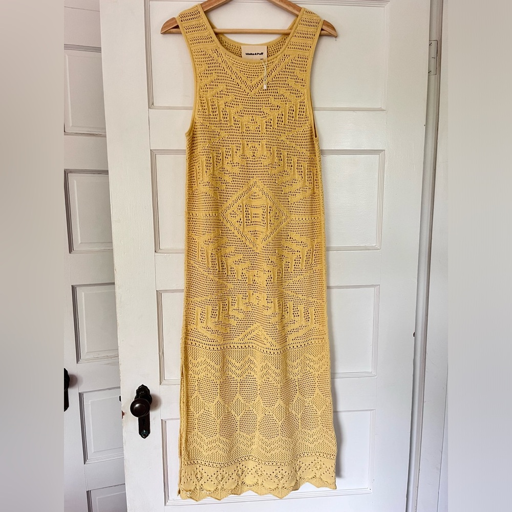 One of a kind Misha & Puff cotton knit dress, women’s size small.